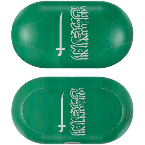 Saudi Arabia Flag Distressed Galaxy Buds Plus Skin